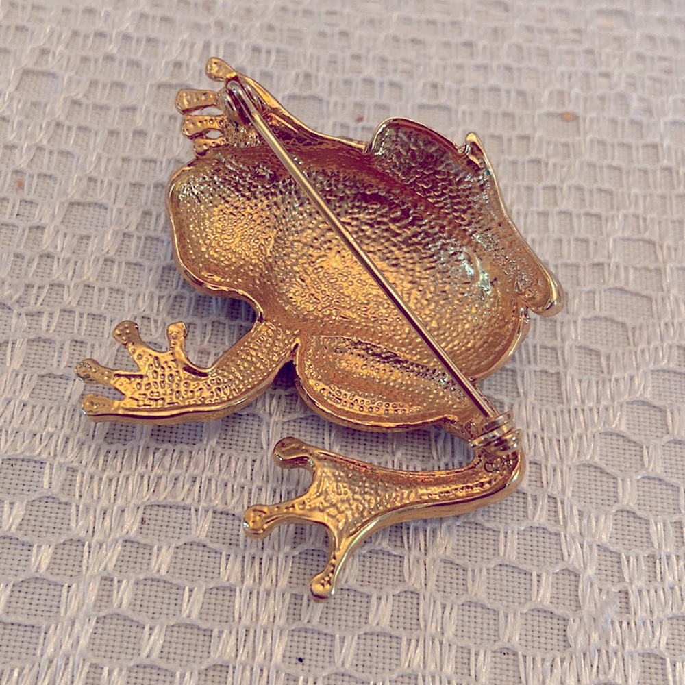 Vintage Frog Brooch - Picture 3 of 3